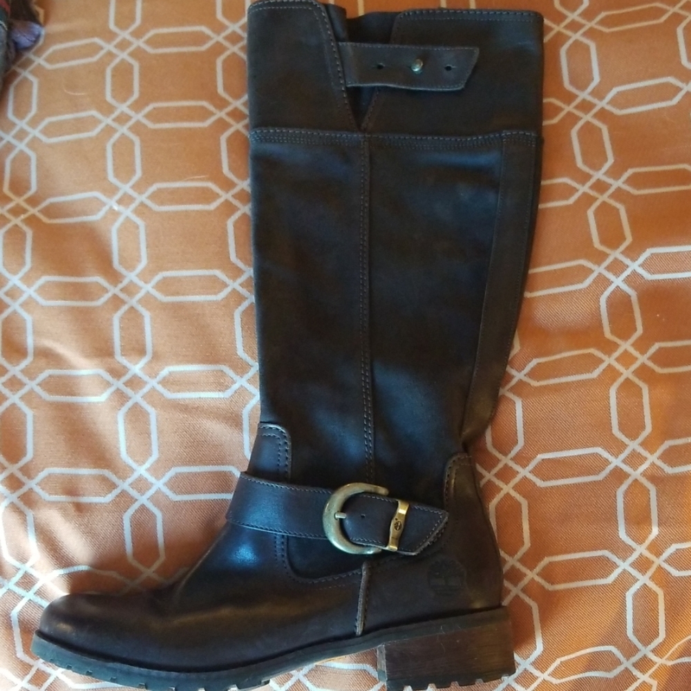 Timberland leather boots size 8